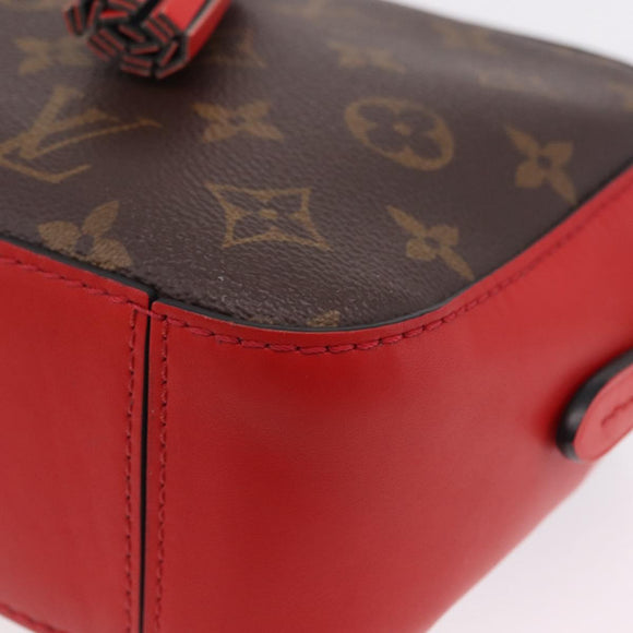 LOUIS VUITTON Monogram Saintonge Shoulder Bag Red M43556 LV Auth ep16654M