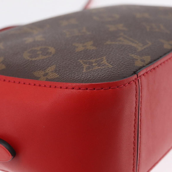 LOUIS VUITTON Monogram Saintonge Shoulder Bag Red M43556 LV Auth ep16654M