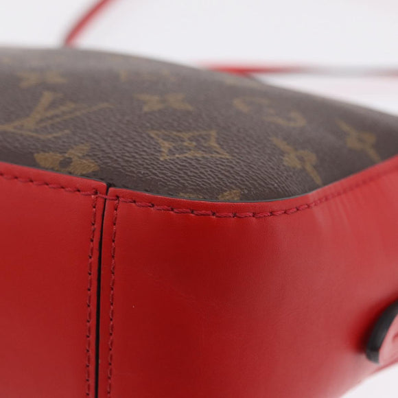 LOUIS VUITTON Monogram Saintonge Shoulder Bag Red M43556 LV Auth ep16654M