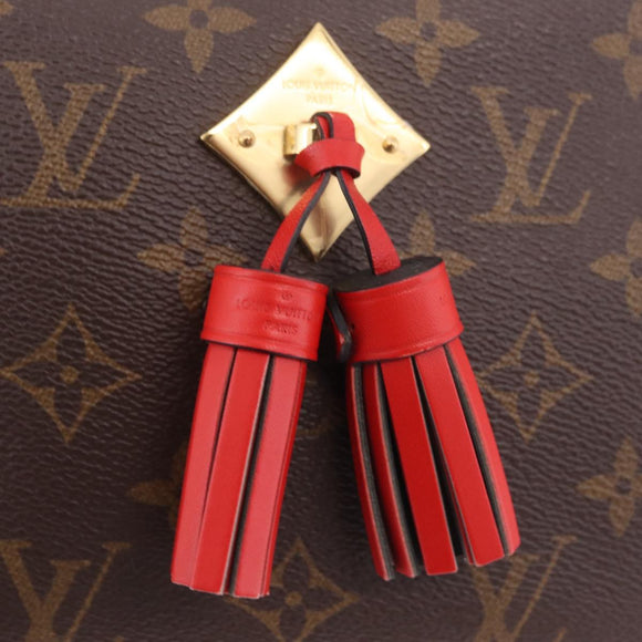 LOUIS VUITTON Monogram Saintonge Shoulder Bag Red M43556 LV Auth ep16654M
