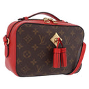 LOUIS VUITTON Monogram Saintonge Shoulder Bag Red M43556 LV Auth ep16654M-1