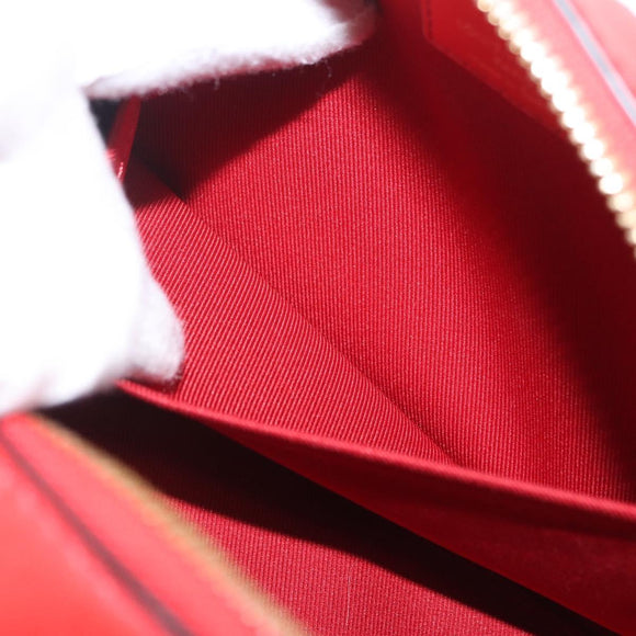 LOUIS VUITTON Monogram Saintonge Shoulder Bag Red M43556 LV Auth ep16654M