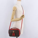 LOUIS VUITTON Monogram Saintonge Shoulder Bag Red M43556 LV Auth ep16654M-27