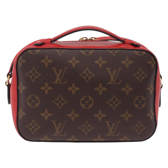 LOUIS VUITTON Monogram Saintonge Shoulder Bag Red M43556 LV Auth ep16654M
