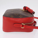 LOUIS VUITTON Monogram Saintonge Shoulder Bag Red M43556 LV Auth ep16654M-3
