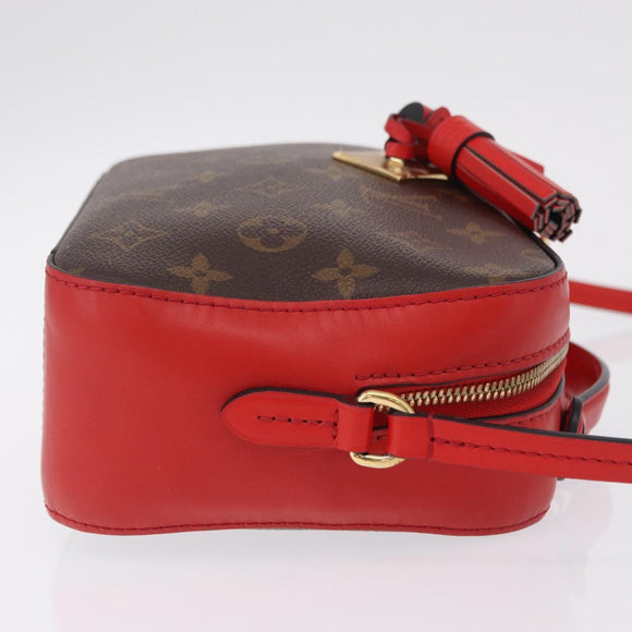 LOUIS VUITTON Monogram Saintonge Shoulder Bag Red M43556 LV Auth ep16654M