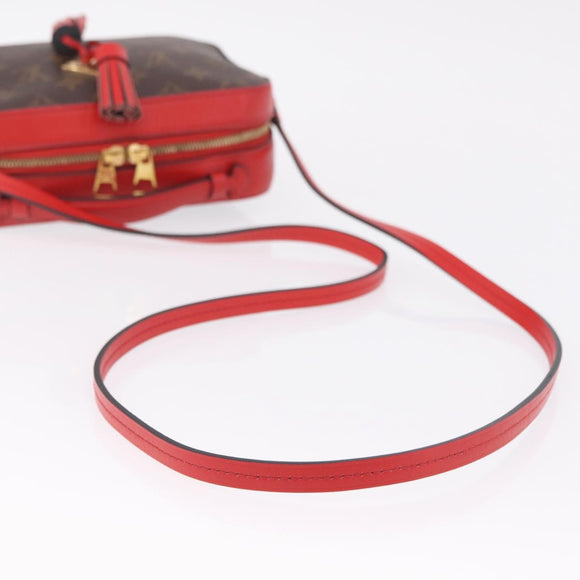 LOUIS VUITTON Monogram Saintonge Shoulder Bag Red M43556 LV Auth ep16654M