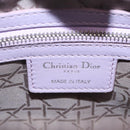 Christian Dior Lady Dior Canage Hand Bag Lamb Skin 2way Purple Auth ep16659SAM-21