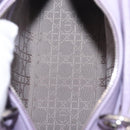 Christian Dior Lady Dior Canage Hand Bag Lamb Skin 2way Purple Auth ep16659SAM-22