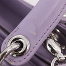 Christian Dior Lady Dior Canage Hand Bag Lamb Skin 2way Purple Auth ep16659SAM-28