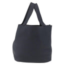 HERMES Picotan Lock MM Hand Bag Taurillon Clemence Navy Silver Auth ep16671SM-2