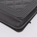 CHANEL Boy Chanel Matelasse Chain Shoulder Wallet Caviar Skin CC Auth ep16675SAM-13