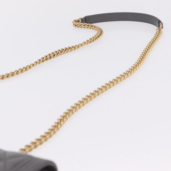 CHANEL Boy Chanel Matelasse Chain Shoulder Wallet Caviar Skin CC Auth ep16675SAM