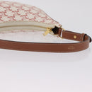 CELINE Triomphe Ava Shoulder Bag PVC Leather White Gold Tone Auth ep16681M-8