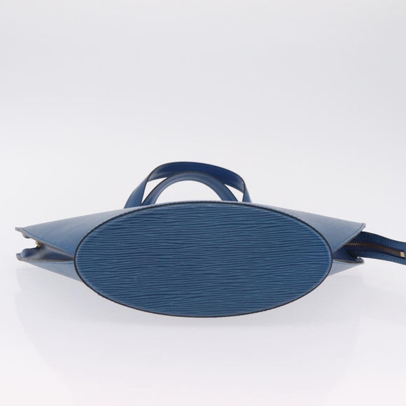 LOUIS VUITTON Epi Saint Jacques Hand Bag Blue M52265 LV Auth ep16684V
