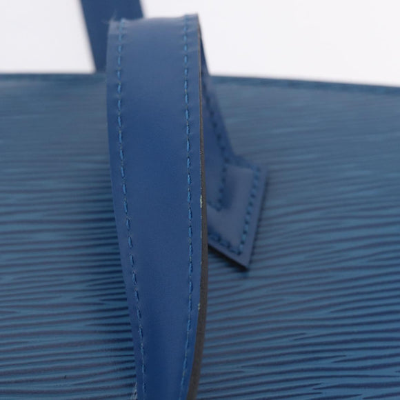 LOUIS VUITTON Epi Saint Jacques Hand Bag Blue M52265 LV Auth ep16684V