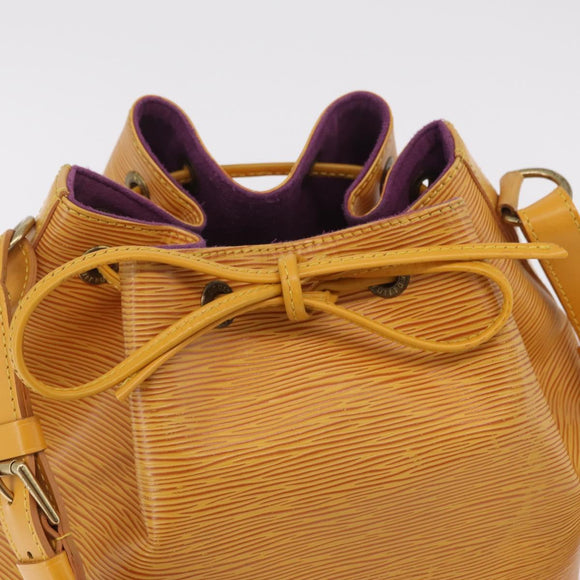 LOUIS VUITTON Epi Petit Noe Shoulder Bag Tassili Yellow M44109 LV Auth ep16686A