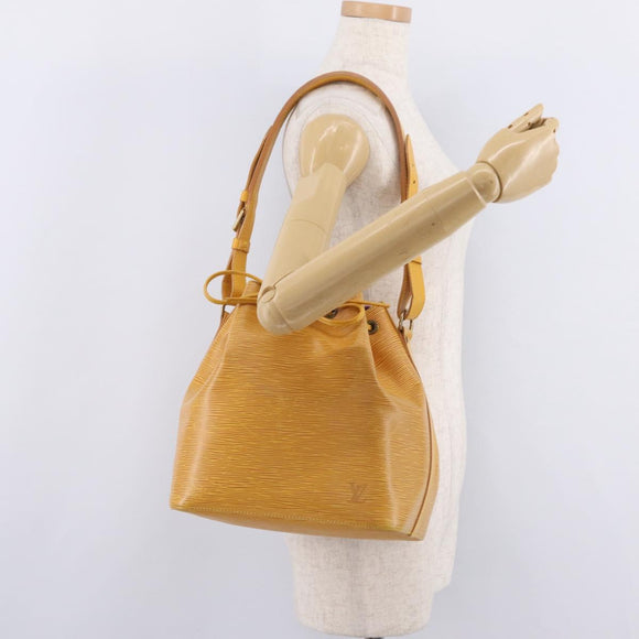 LOUIS VUITTON Epi Petit Noe Shoulder Bag Tassili Yellow M44109 LV Auth ep16686A
