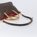 LOUIS VUITTON Monogram Pallas MM Hand Bag 2way Red M41175 LV Auth ep16688V-10