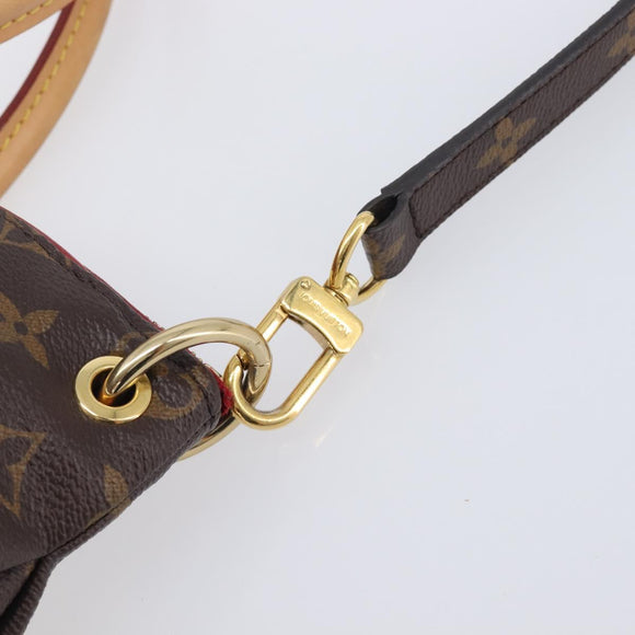 LOUIS VUITTON Monogram Pallas MM Hand Bag 2way Red M41175 LV Auth ep16688V