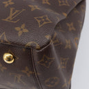 LOUIS VUITTON Monogram Pallas MM Hand Bag 2way Red M41175 LV Auth ep16688V-17