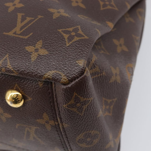 LOUIS VUITTON Monogram Pallas MM Hand Bag 2way Red M41175 LV Auth ep16688V