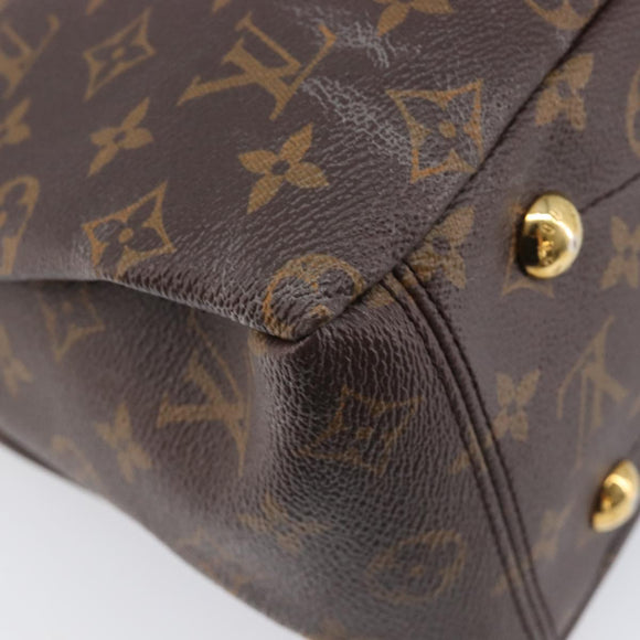 LOUIS VUITTON Monogram Pallas MM Hand Bag 2way Red M41175 LV Auth ep16688V