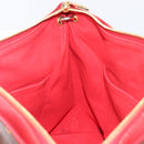 LOUIS VUITTON Monogram Pallas MM Hand Bag 2way Red M41175 LV Auth ep16688V-24