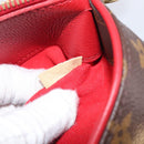 LOUIS VUITTON Monogram Pallas MM Hand Bag 2way Red M41175 LV Auth ep16688V-29