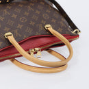 LOUIS VUITTON Monogram Pallas MM Hand Bag 2way Red M41175 LV Auth ep16688V-8