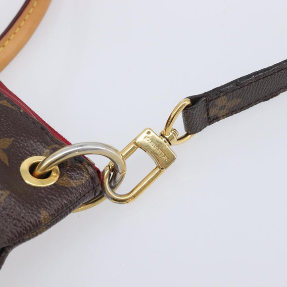LOUIS VUITTON Monogram Pallas MM Hand Bag 2way Red M41175 LV Auth ep16689A