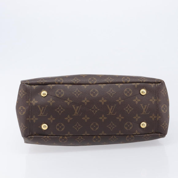 LOUIS VUITTON Monogram Pallas MM Hand Bag 2way Red M41175 LV Auth ep16689A