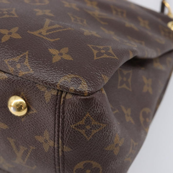 LOUIS VUITTON Monogram Pallas MM Hand Bag 2way Red M41175 LV Auth ep16689A