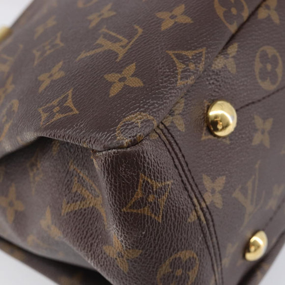LOUIS VUITTON Monogram Pallas MM Hand Bag 2way Red M41175 LV Auth ep16689A