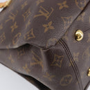 LOUIS VUITTON Monogram Pallas MM Hand Bag 2way Red M41175 LV Auth ep16689A-16