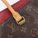 LOUIS VUITTON Monogram Pallas MM Hand Bag 2way Red M41175 LV Auth ep16689A-17