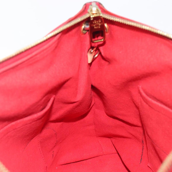 LOUIS VUITTON Monogram Pallas MM Hand Bag 2way Red M41175 LV Auth ep16689A