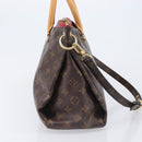 LOUIS VUITTON Monogram Pallas MM Hand Bag 2way Red M41175 LV Auth ep16689A-5