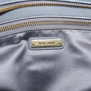 Miu Miu Matelasse Hand Bag Leather 2way Gray Gold Tone Auth ep16690V-22
