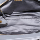 Miu Miu Matelasse Hand Bag Leather 2way Gray Gold Tone Auth ep16690V-11