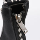 CELINE Ava Medium Shoulder Bag Canvas Black Silver Auth ep16692M-10