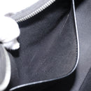 CELINE Ava Medium Shoulder Bag Canvas Black Silver Auth ep16692M-19