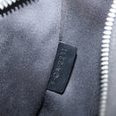 CELINE Ava Medium Shoulder Bag Canvas Black Silver Auth ep16692M-20
