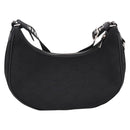 CELINE Ava Medium Shoulder Bag Canvas Black Silver Auth ep16692M-3