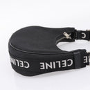 CELINE Ava Medium Shoulder Bag Canvas Black Silver Auth ep16692M-4