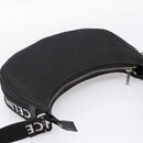 CELINE Ava Medium Shoulder Bag Canvas Black Silver Auth ep16692M-6
