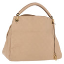 LOUIS VUITTON Monogram Empreinte Artsy MM Bag Beige M93449 LV Auth ep16696V-1