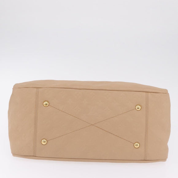 LOUIS VUITTON Monogram Empreinte Artsy MM Bag Beige M93449 LV Auth ep16696V