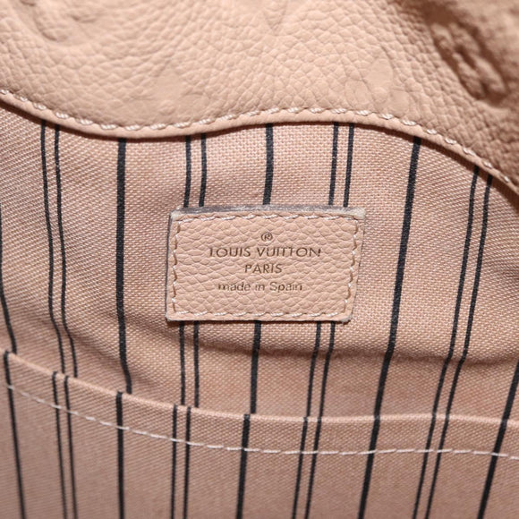 LOUIS VUITTON Monogram Empreinte Artsy MM Bag Beige M93449 LV Auth ep16696V