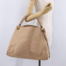 LOUIS VUITTON Monogram Empreinte Artsy MM Bag Beige M93449 LV Auth ep16696V-28